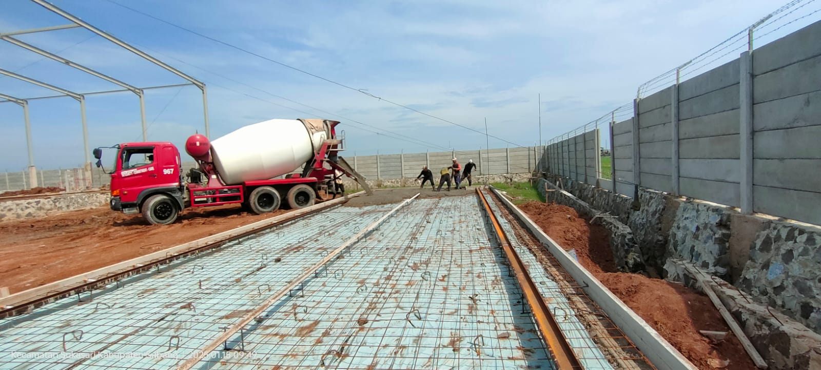 Foto proyek Penahan tanah pergudangan sukabumi